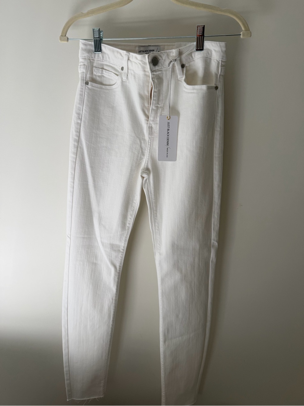 Just Black White Skinny Jeans - Women